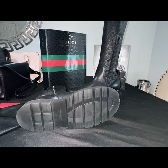 Bottega Veneta Black Over the Knee Boots - Picture 9 of 10